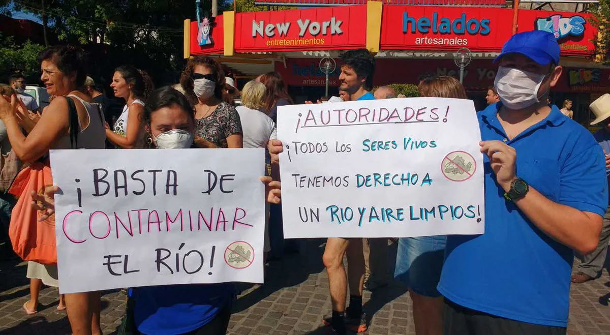 Protesta en Carlos Paz Protesta en Carlos Paz