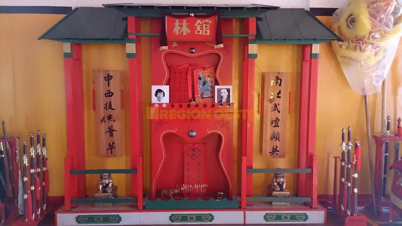Altar en la Escuela Wing Lam Kung Fu de Rafaela