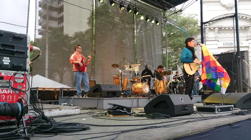 Espectáculo musical previo a la presentación del Dúo Coplanacu 