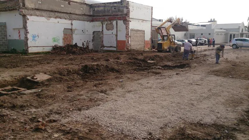 Obras de limpieza en la antigua terminal de colectivos