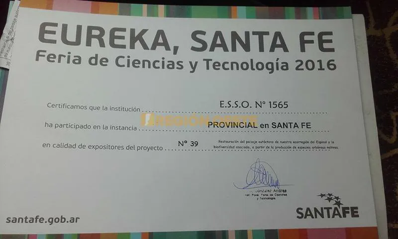 Constancia de la selección a instancias nacionales Constancia de la selección a instancias nacionales