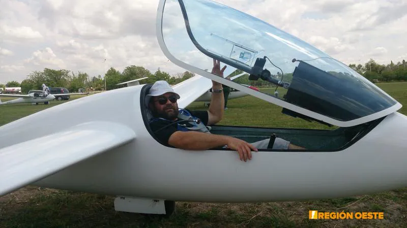 Aldo Muller, de San Vicente, compitiendo en el Campeonato Regional de Rafaela