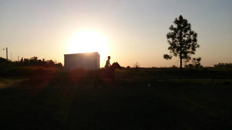 Matías Blumenthal en sus entrenamientos diarios en Moisés Ville