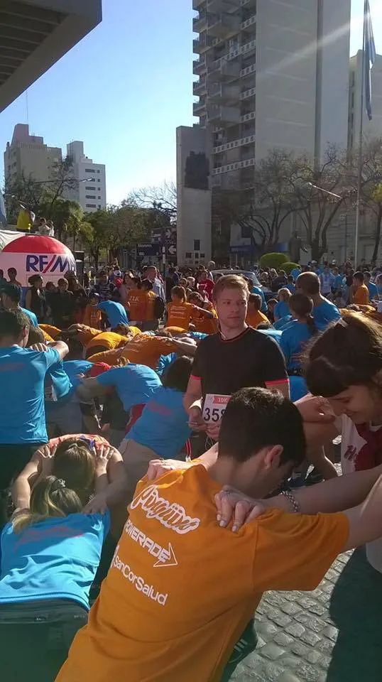 Craig participando del los 21K de Rafaela 2015