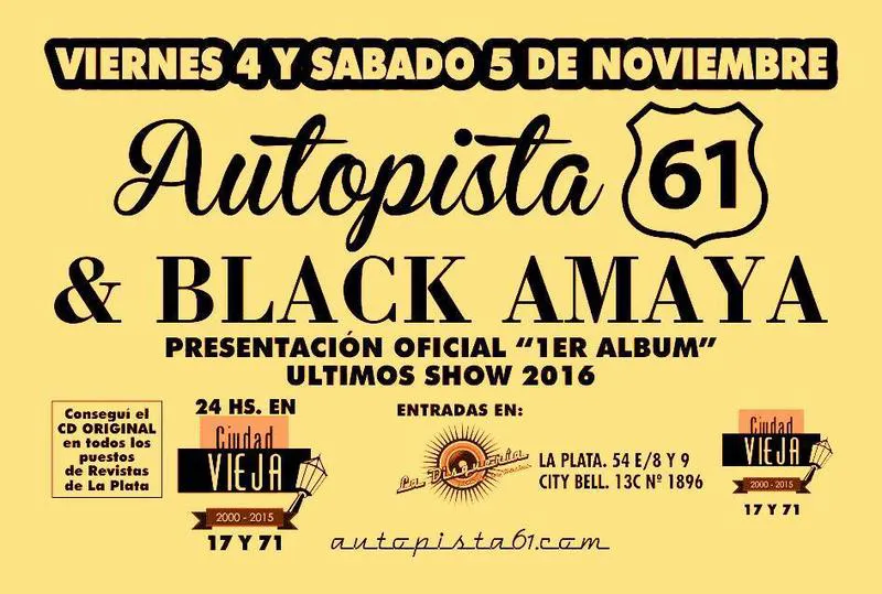 Autopista 61 Despide 2016 junto a Black Amaya & Festeja 8 Años Autopista 61 Despide 2016 junto a Black Amaya & Festeja 8 Años