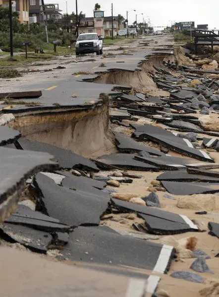 Destrucción del huracán Matthew en las costas de Florida