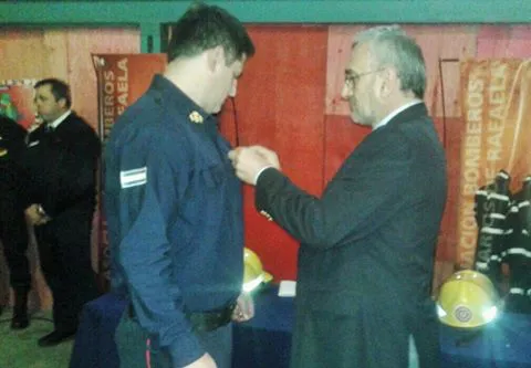 Calvo en acto de Rafaela