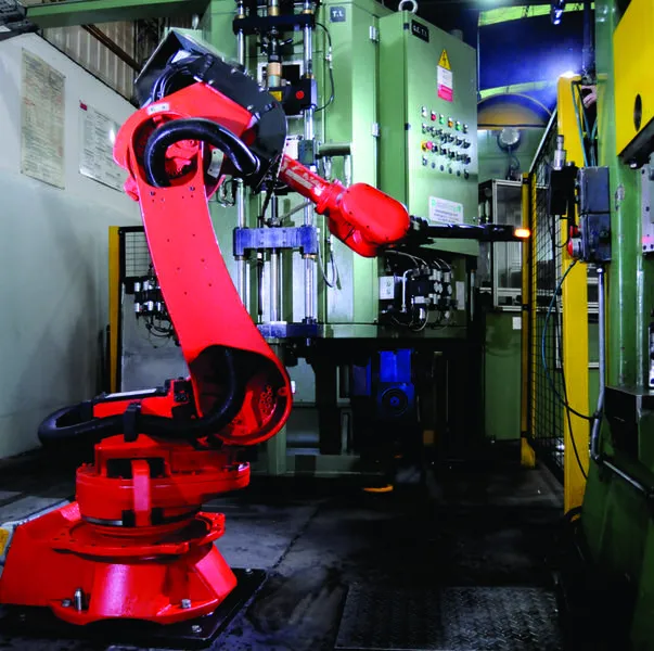 "Mano robotica" en la planta industrial de Rafaela