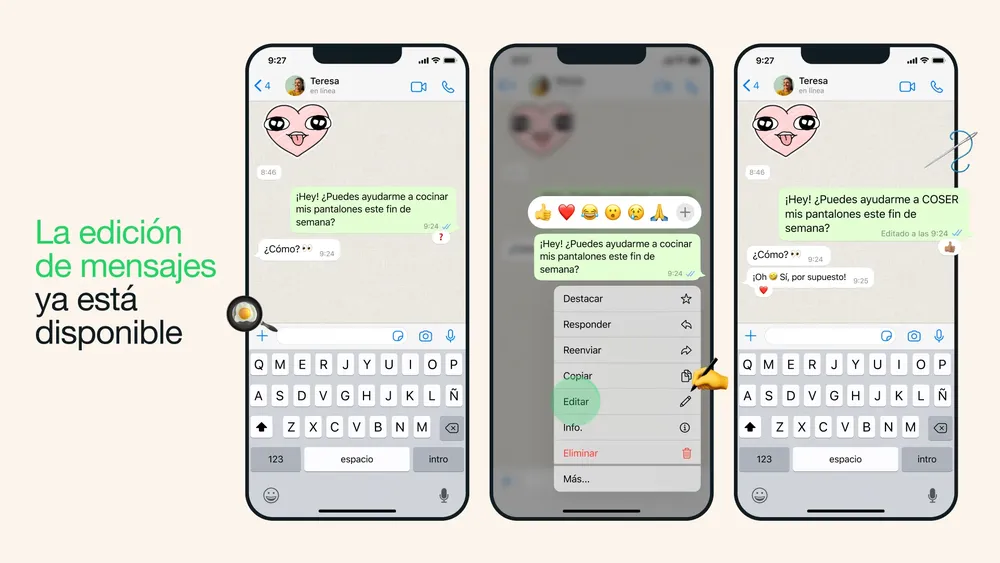 Editar Mensajes de Whatsapp