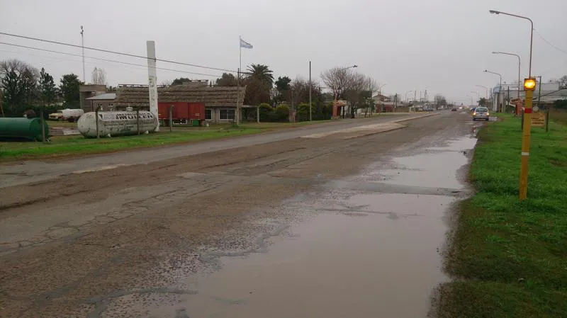 Ruta 70 a la altura de la localidad de Humboldt