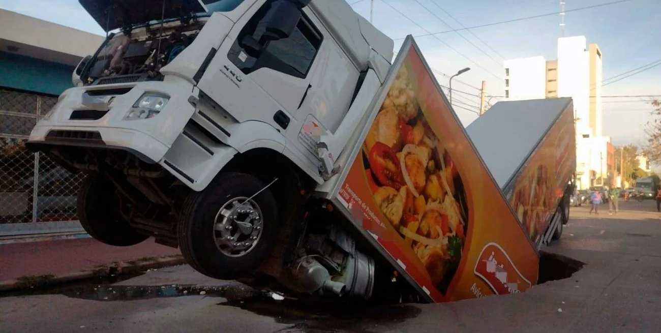 camion en socavón