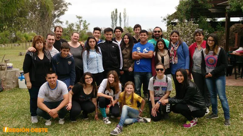 Jóvenes chilenos en la Posada 