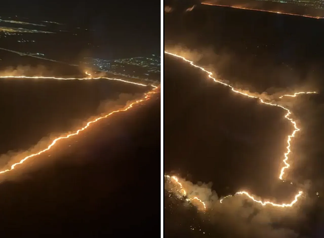 Incendio en córdoba imagen aérea
