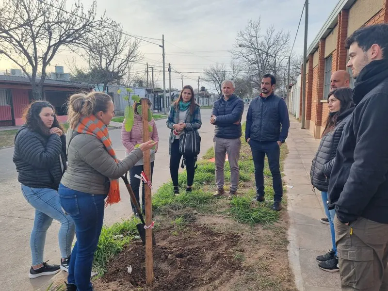 Plantaron 2 árboles