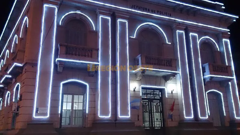 Nueva iluminación LED en la Jefatura de Rafaela
