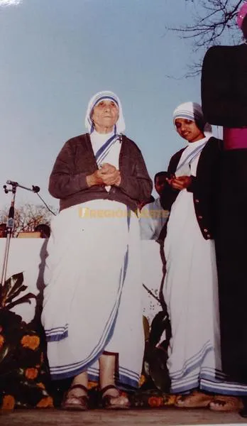 Visita de la Madre Teresa a Rafaela, el 18 de septiembre de 1982