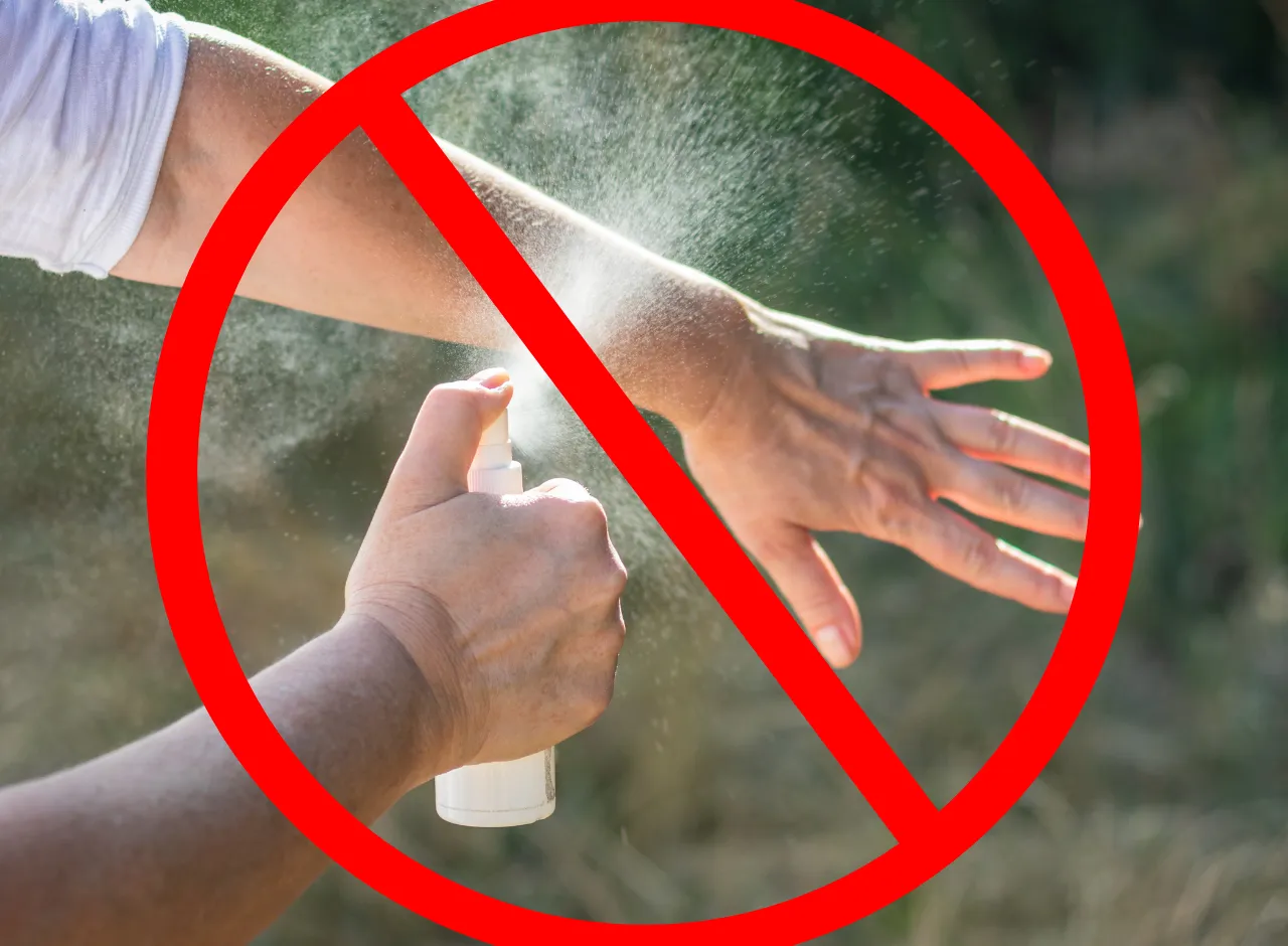 Repelente en los tobillos