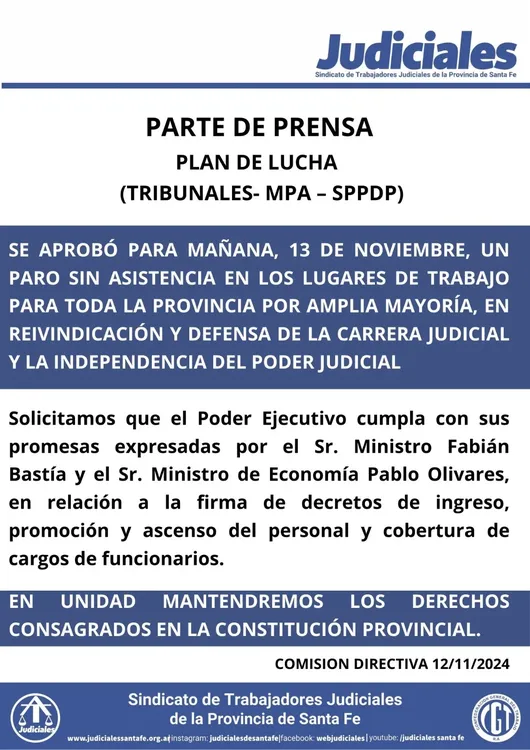 paro tribunales