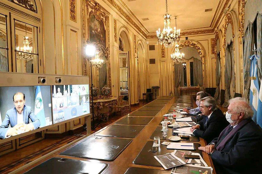 Fernández mantuvo este jueves una conferencia con los gobernadores.