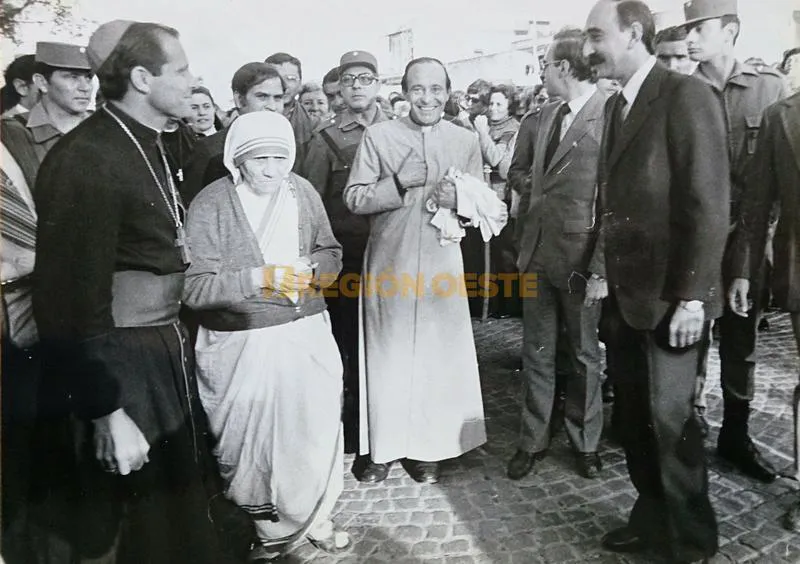 Visita de la Madre Teresa a Rafaela, el 18 de septiembre de 1982