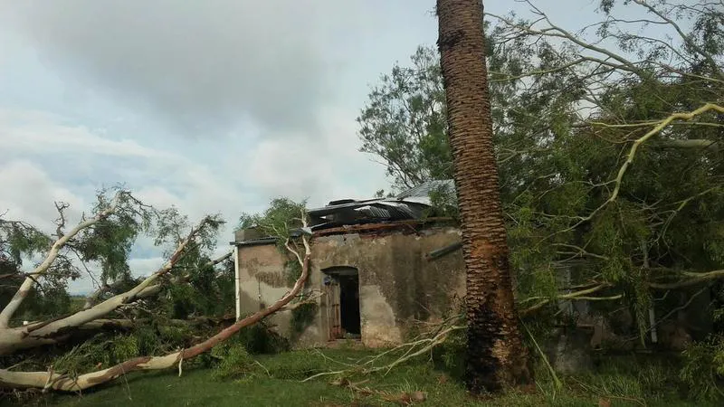 Tornado en Colonia Fidela
