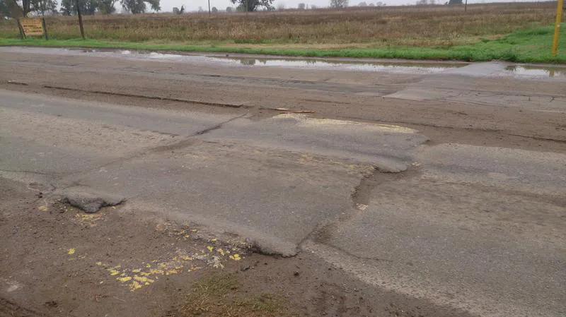 Ruta 70 a la altura de la localidad de Humboldt