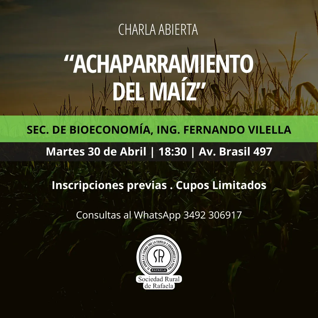 Vilella en la sociedad Rural de Rafaela