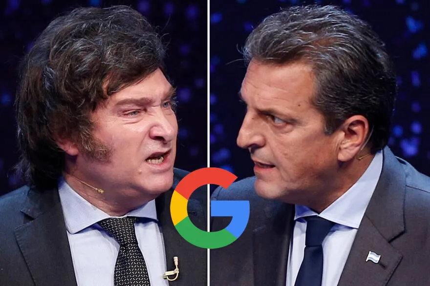 Milei y Massa en el debate