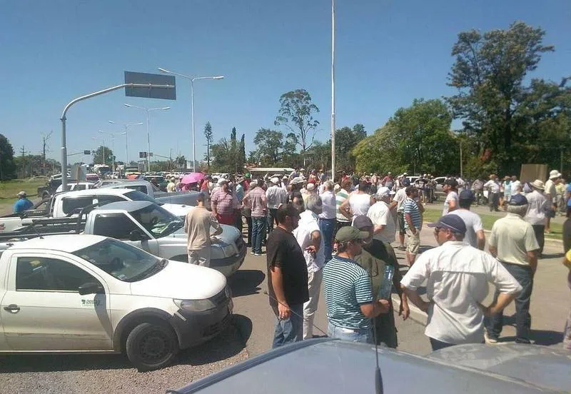 Corte de ruta en Rafaela