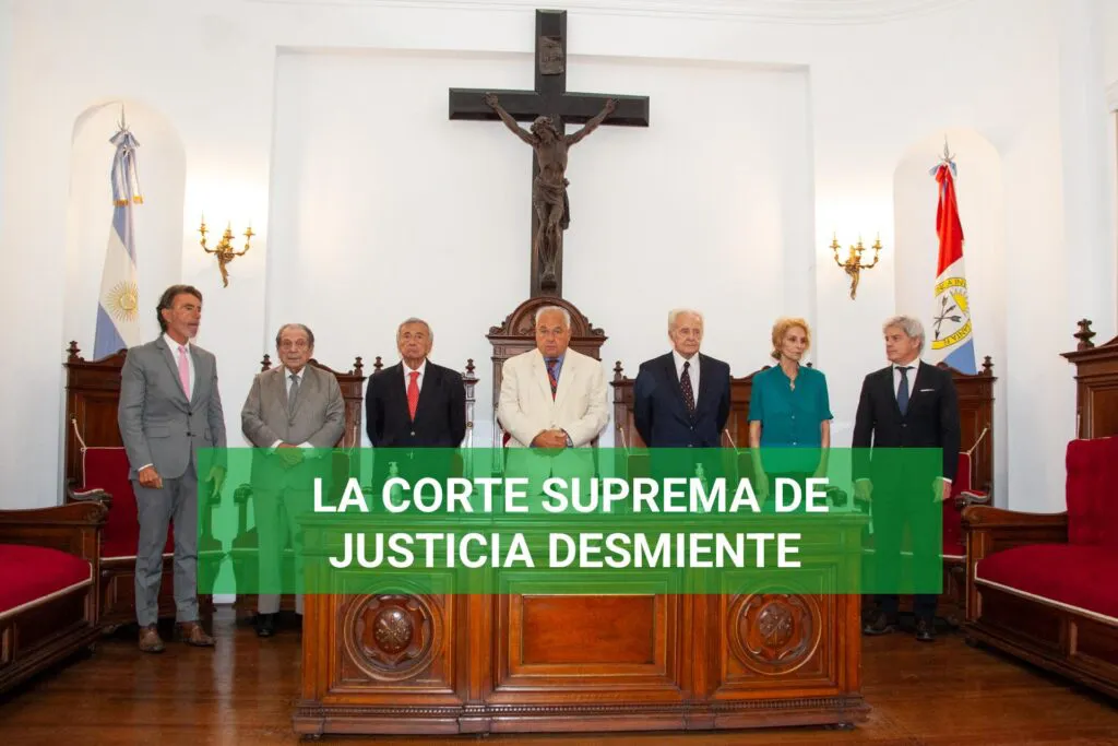 Corte suprema Desmiente
