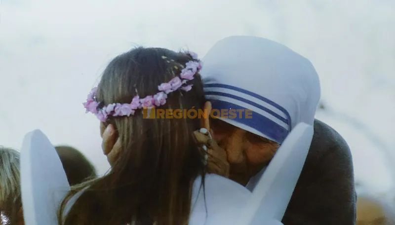 Visita de la Madre Teresa a Rafaela, el 18 de septiembre de 1982