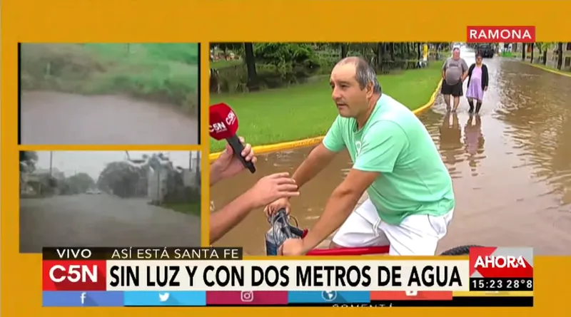 C5N Ramona un pueblo bajo el agua y sin luz YouTube