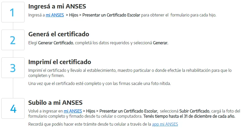 Tramite ayuda escolar 2024