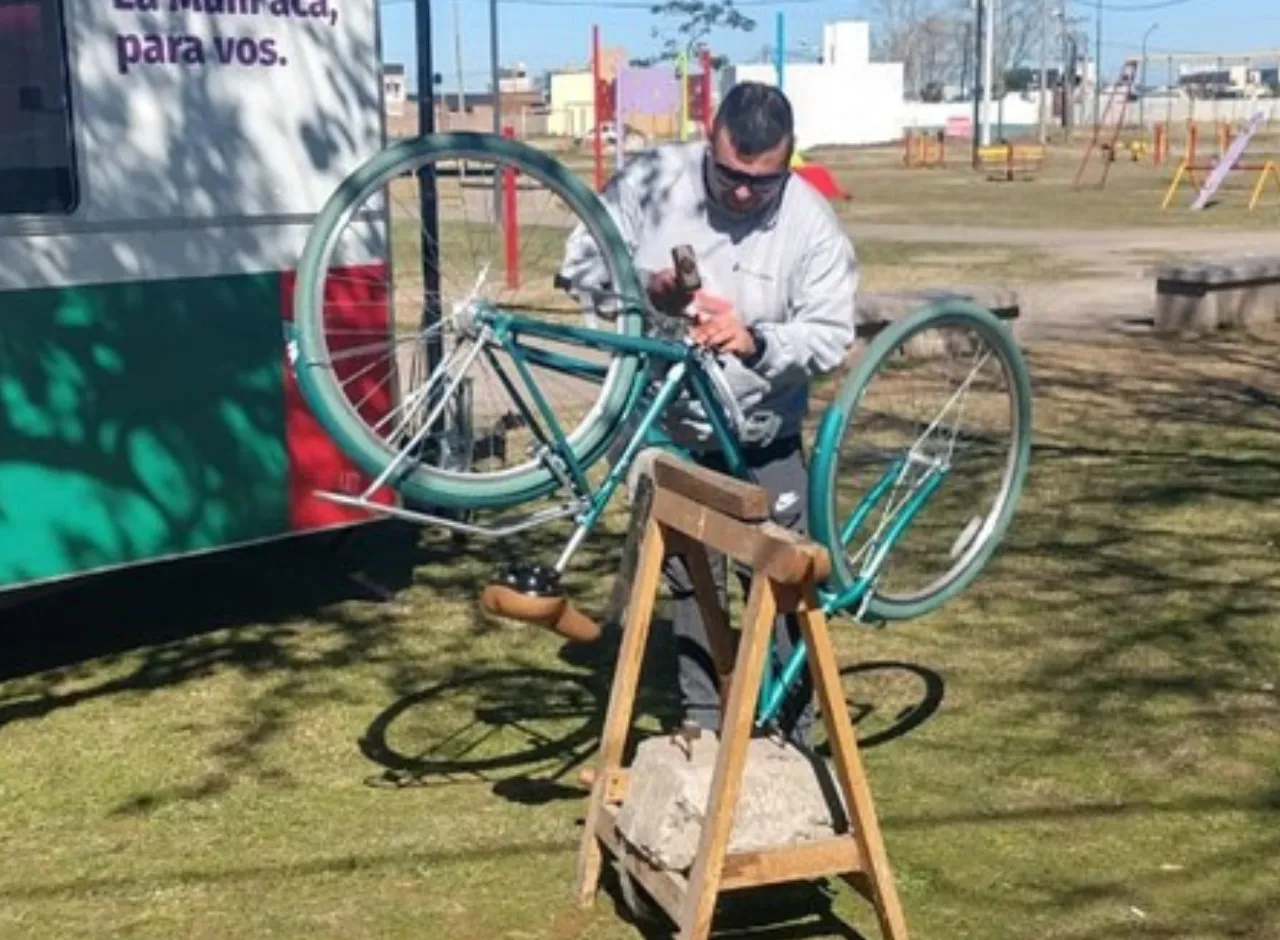 Acuñado de bicicletas en Rafaela
