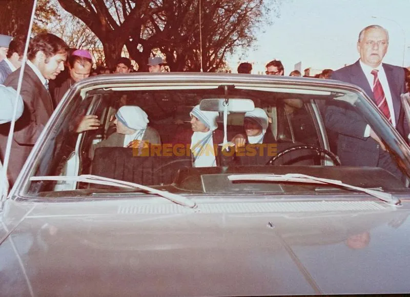 Visita de la Madre Teresa a Rafaela, el 18 de septiembre de 1982