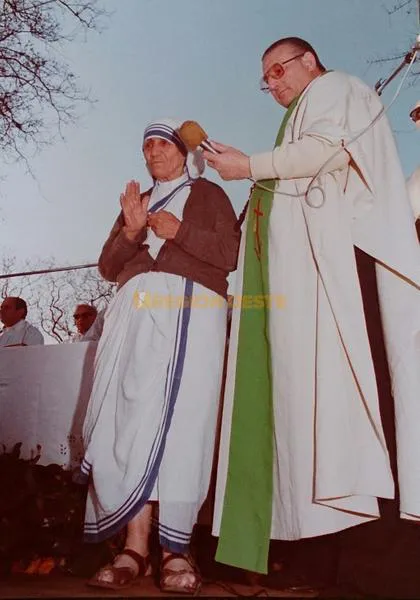 Visita de la Madre Teresa a Rafaela, el 18 de septiembre de 1982