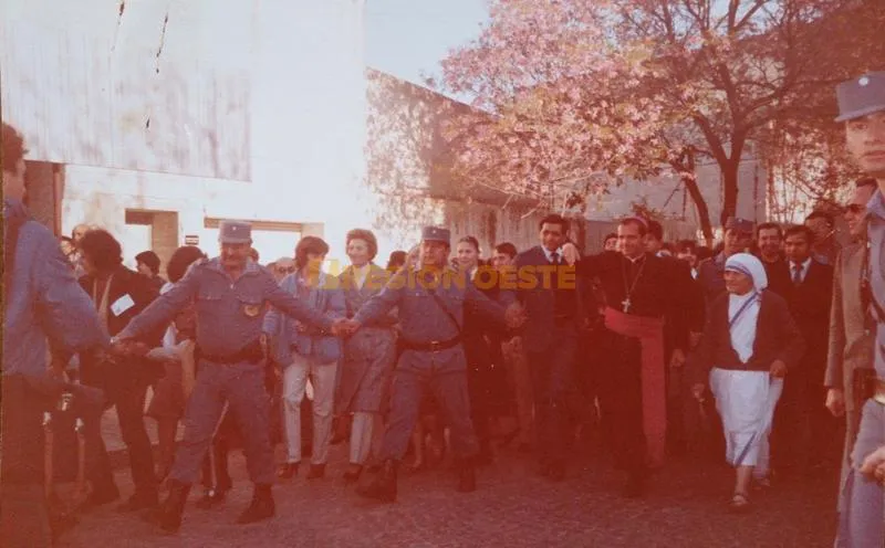 Visita de la Madre Teresa a Rafaela, el 18 de septiembre de 1982