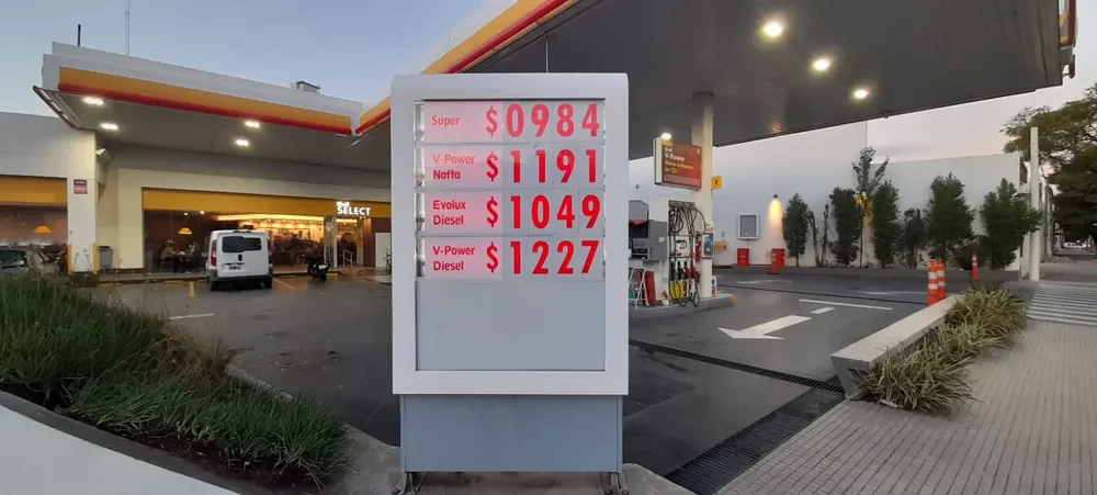 Precio de la nafta Shel en rafaela en Abril 2024