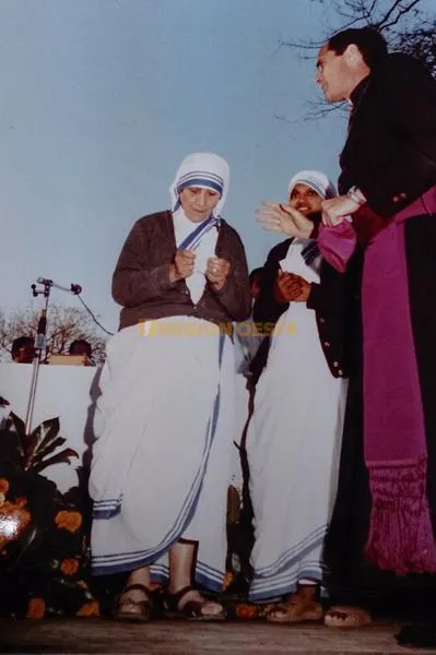 Visita de la Madre Teresa a Rafaela, el 18 de septiembre de 1982