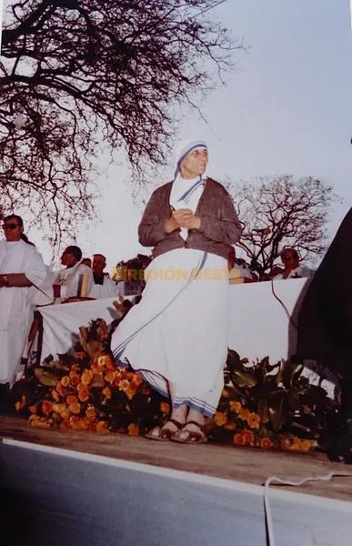 Visita de la Madre Teresa a Rafaela, el 18 de septiembre de 1982